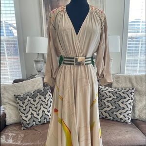 LAMB Silk Wrap Dress